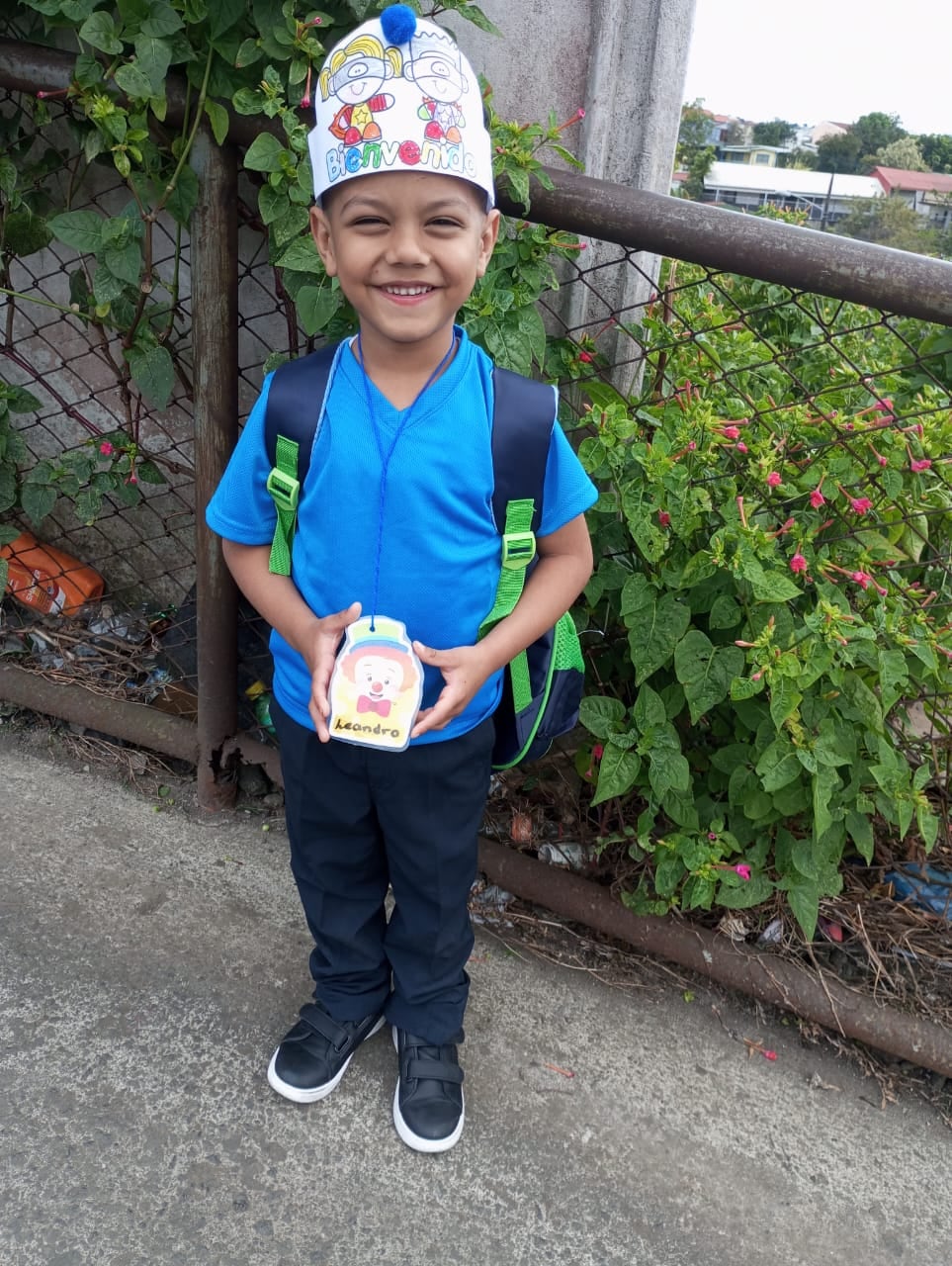 Leandro Mangas, niño de 5 años que desapareció al caer en alcantarilla en Purral. Foto autorizada por Lourdes Mangas.