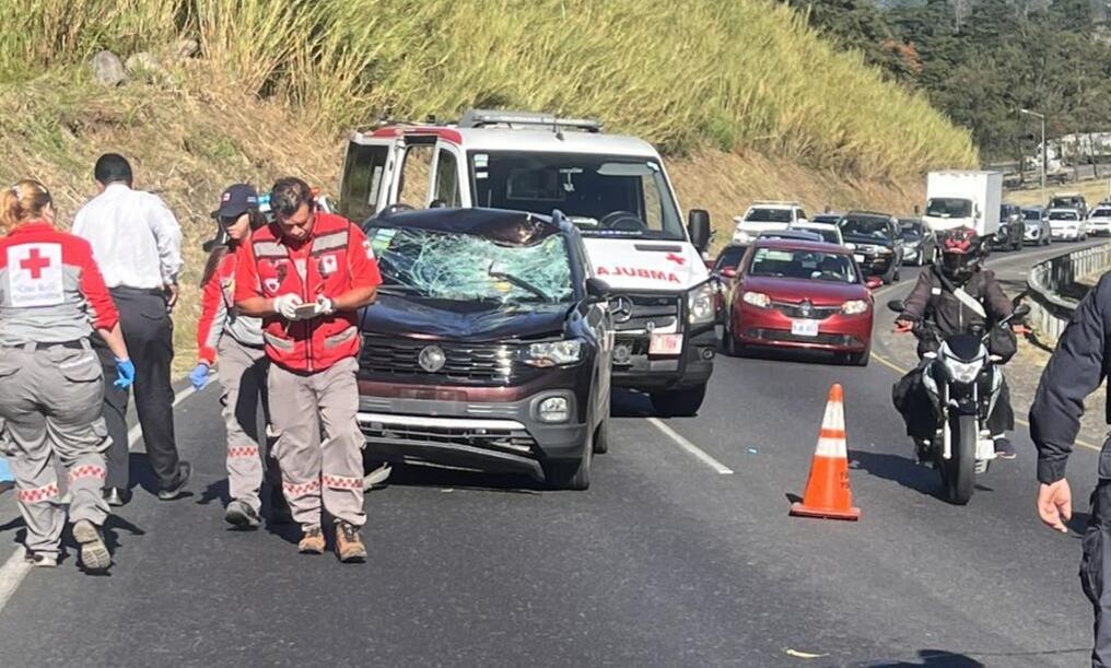Ciclista fallecido en Cartago. Foto Cleteando y algo más.