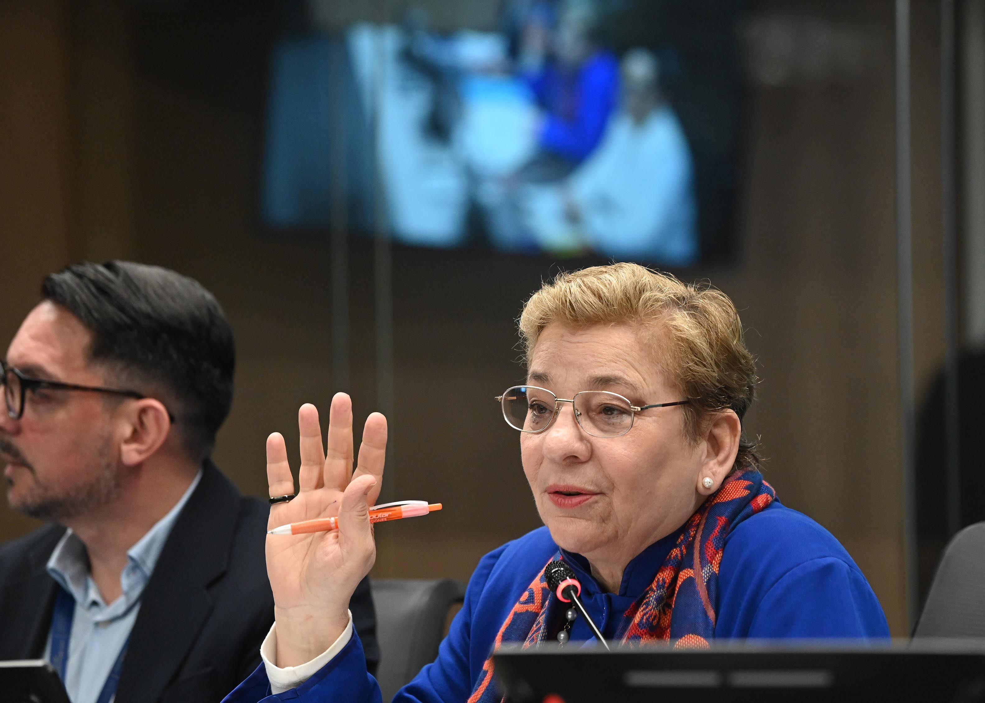 La ministra de Educación, Anna Katharina Muller