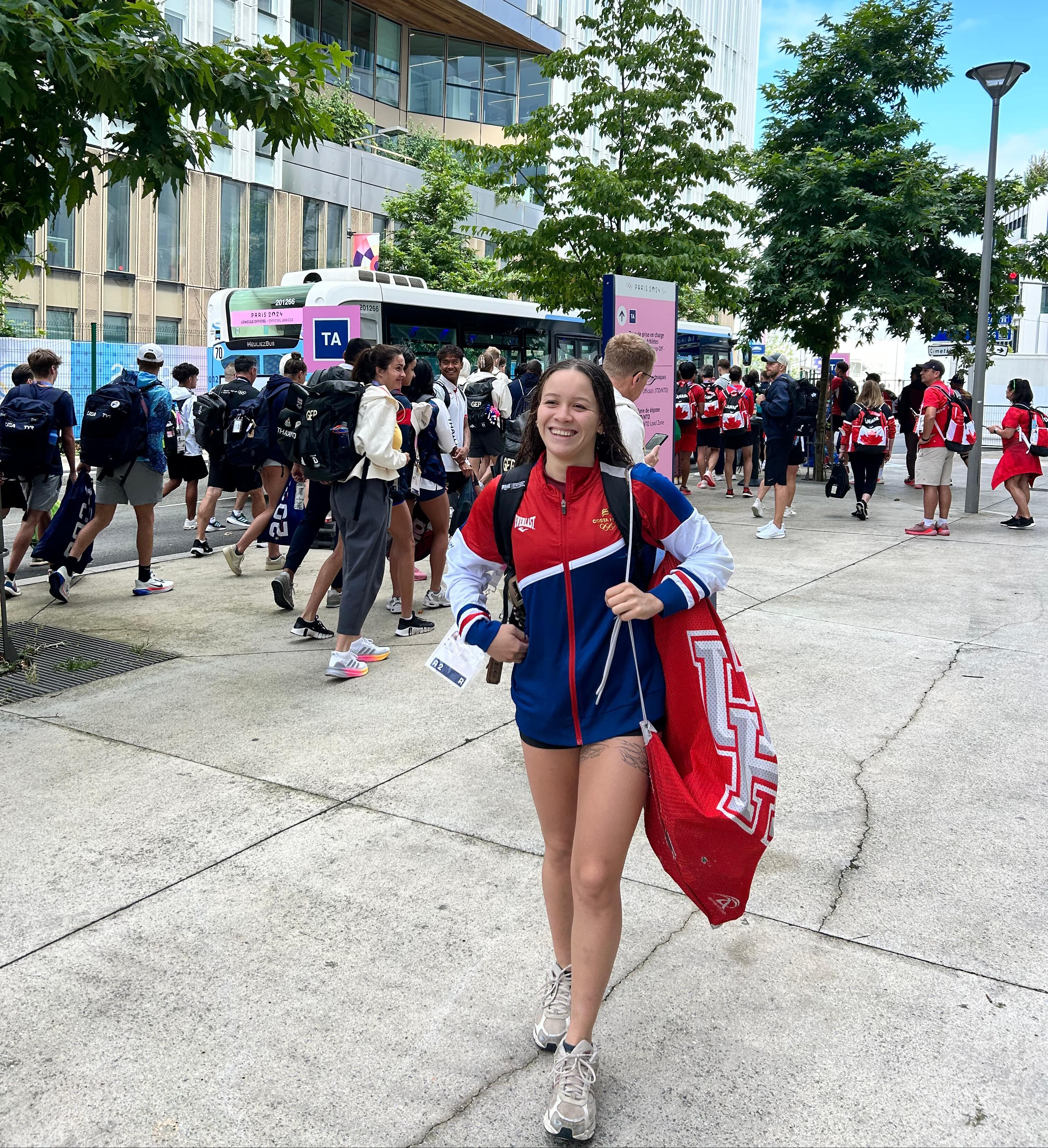 Alondra Ortiz, nadadora costarricense. Foto: Comité Olímpico Nacional