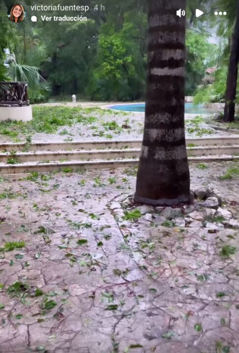 Victoria Fuentes y Gustavo Gamboa sorprendidos por el huracán Beryl