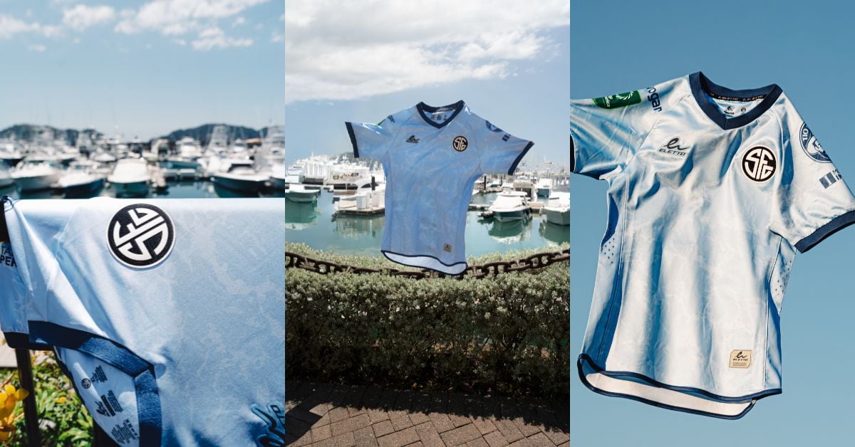 Este es el uniforme alternativo de Sporting.