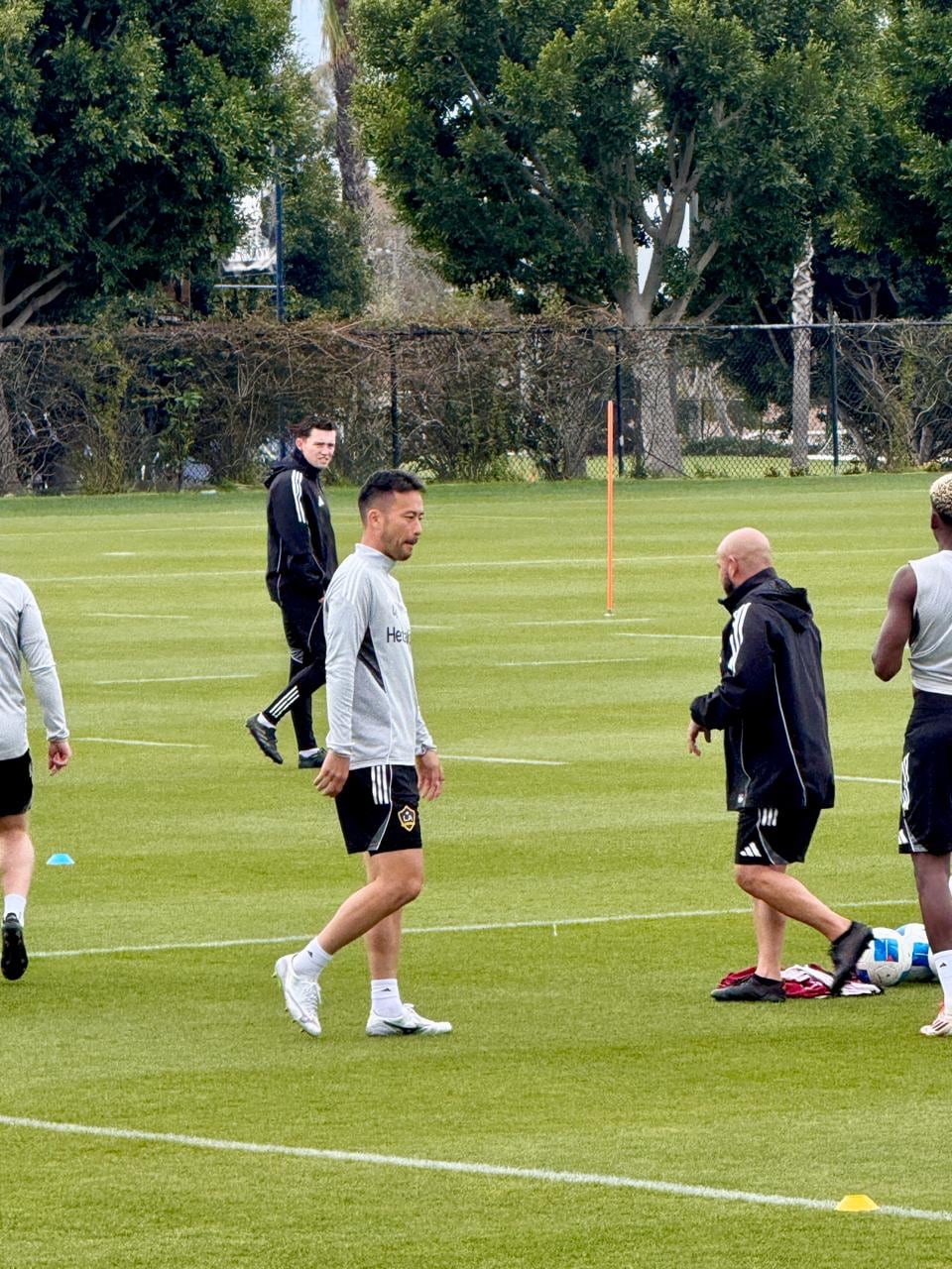 Los Ángeles Galaxy entrenó sin su estrella Marco Reus este martes.