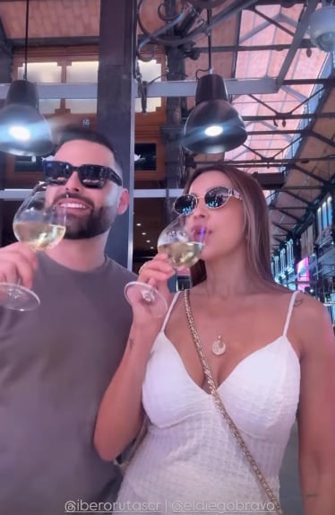Diego Bravo y Ericka Morera se fueron juntos a viajar por Europa.