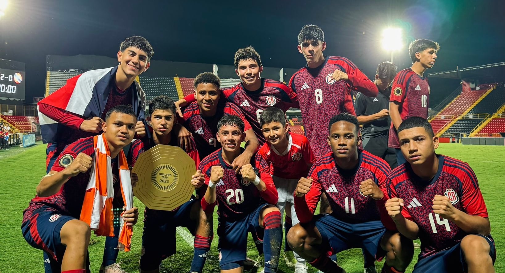 Liga Deportiva Alajuelense aportó nueve jugadores a la Selección Sub-17 de Costa Rica que clasificó al Mundial de Catar 2025.
