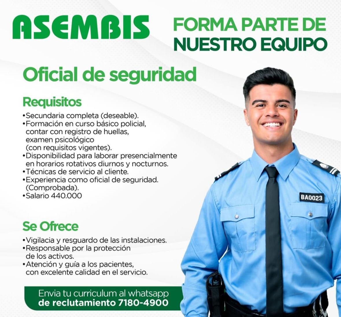 trabajo en seguridad