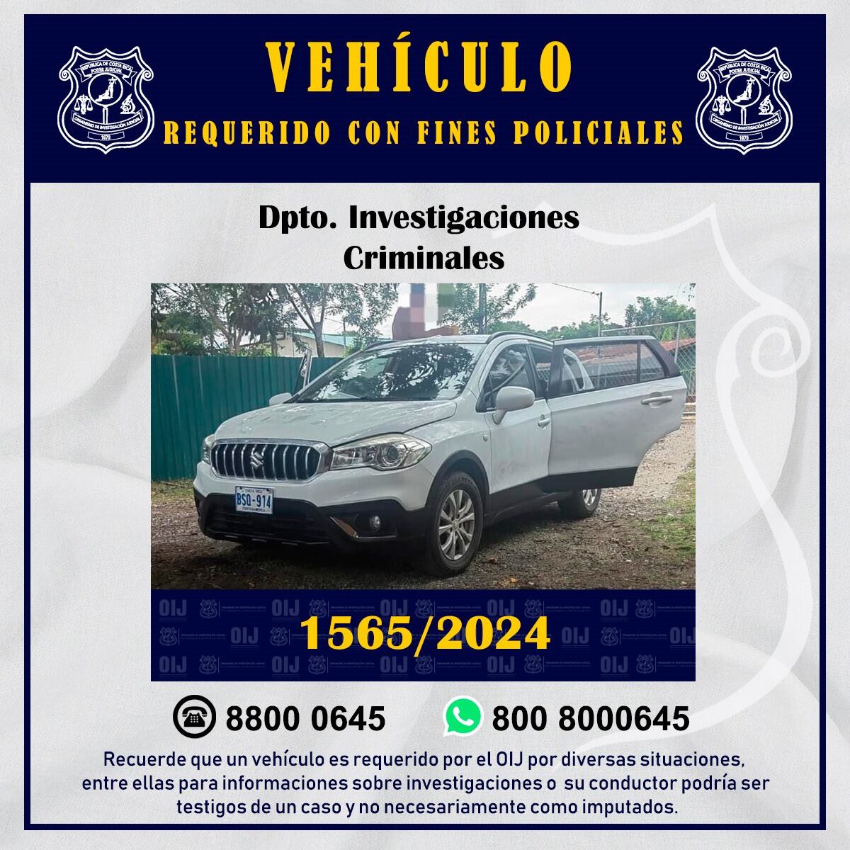 Caso Nancy Murillo, director que fue encontrada sin vida en casa en Coto Brus. Foto OIJ.