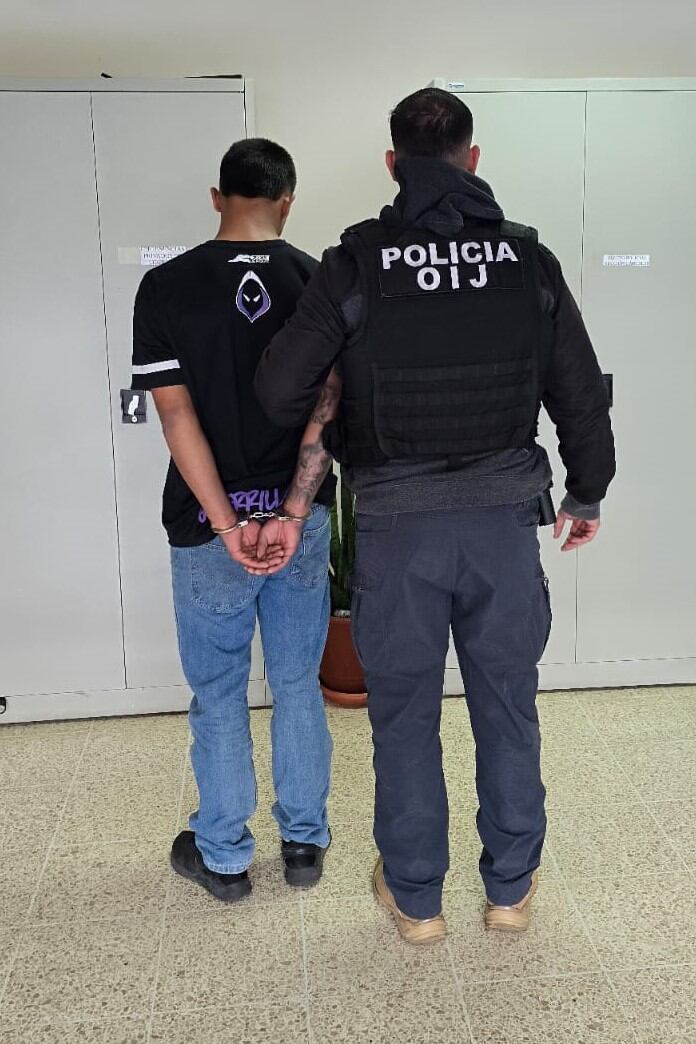 Un veinteañero fue detenido en San Sebastián, San José por ser sospechoso de un violento doble homicidio que ocurrió en Aguas Mansas de Guápiles en Limón. Foto: OIJ
