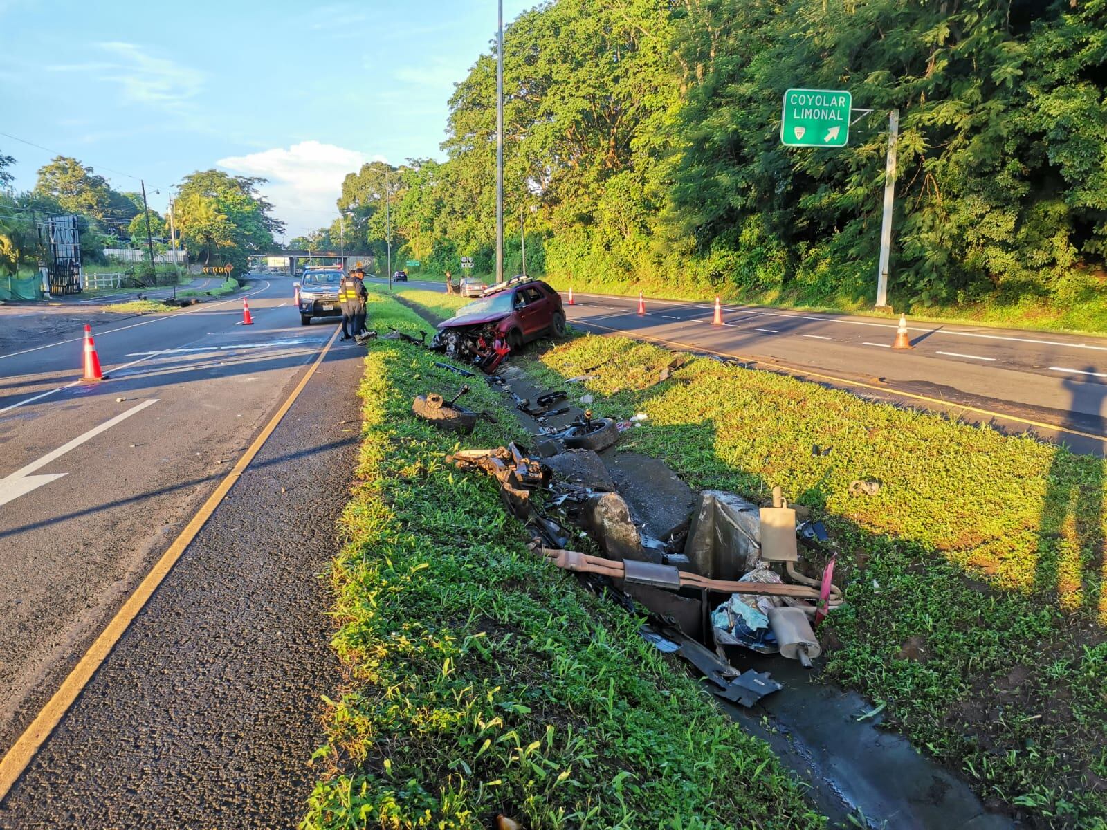 Accidente sobre ruta 27 cobra la vida de una mujer. Foto cortesía.