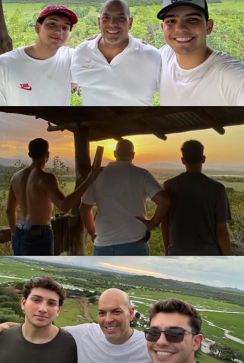 Daniel Drew, exesposo de Nancy Dobles y padre de sus hijos Daniel y Gabriel.