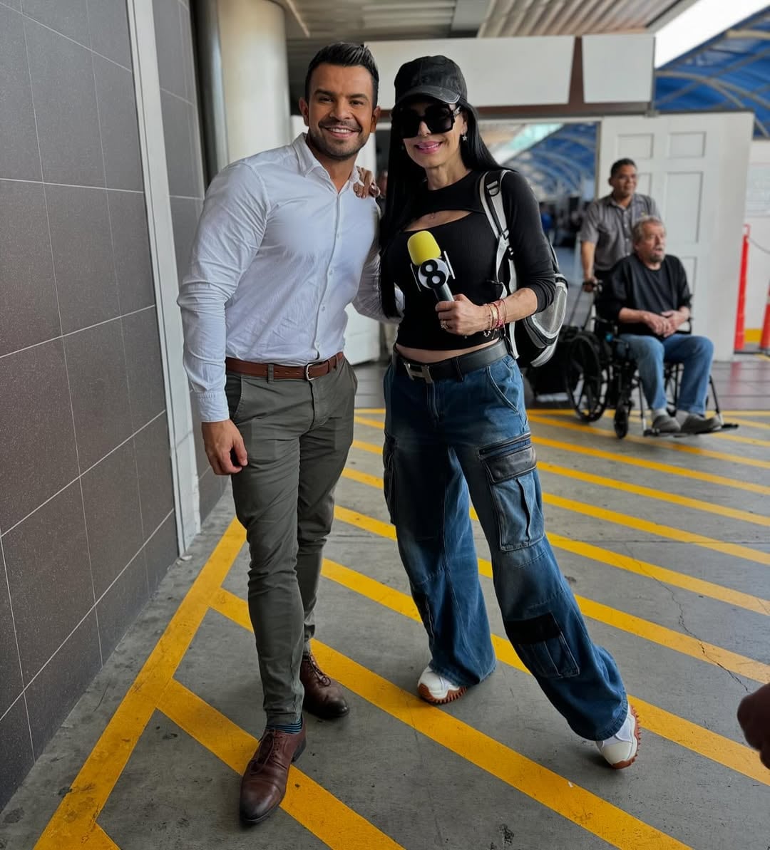 Maribel Guardia llegó a Costa Rica este viernes para el Festival de la Luz.