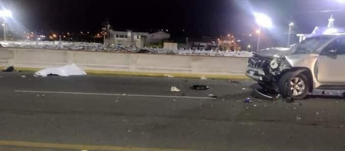 El motociclista murió de forma inmediata debido al choque. Foto Paraíso Habla y Denuncia.