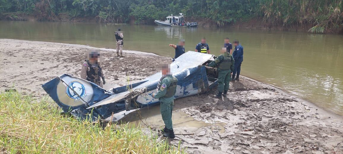 ultraligero encontrado en el río Coto