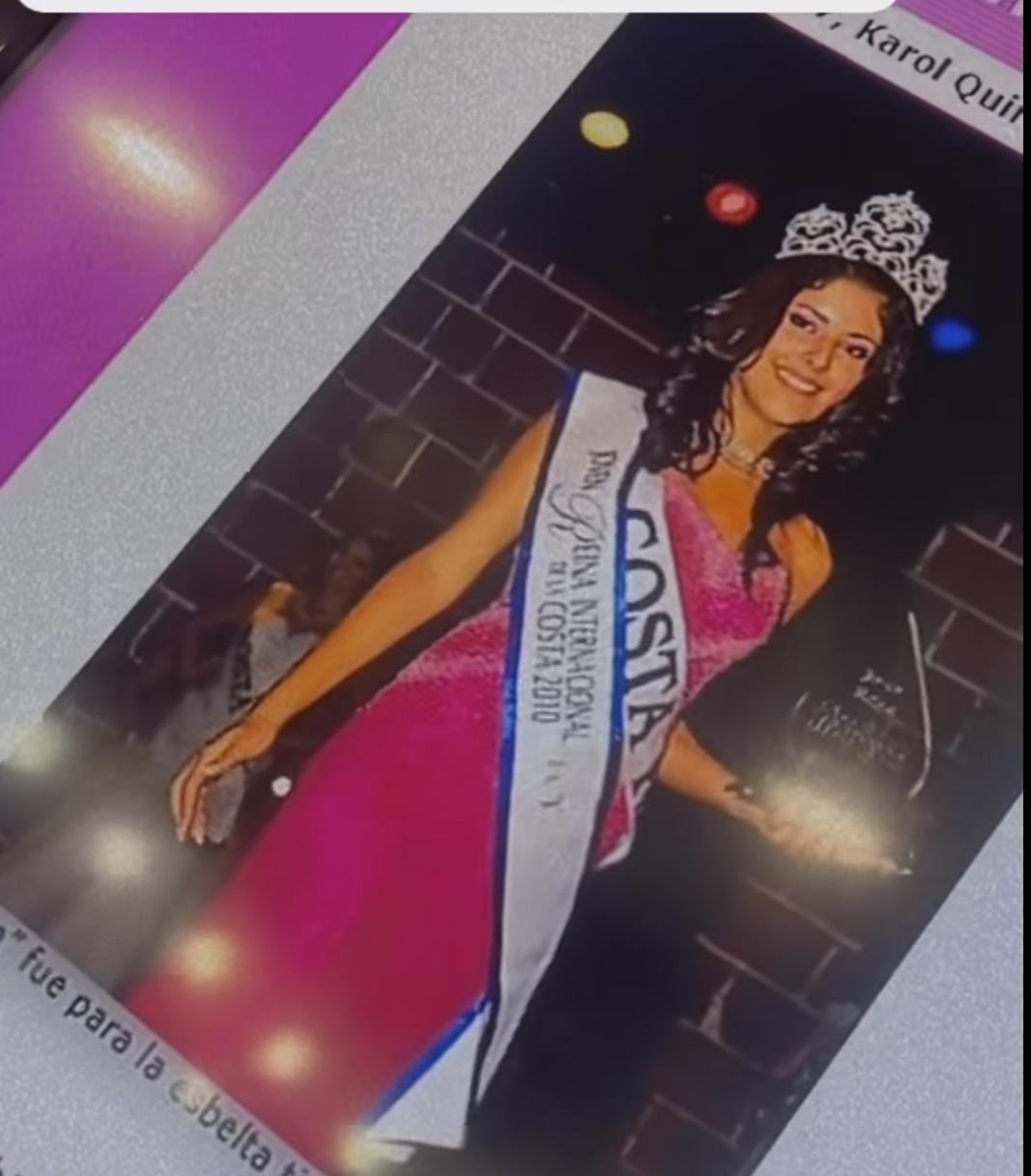 Majo Ulate sacó el baúl de los recuerdos para mostrar cuando fue reina de belleza