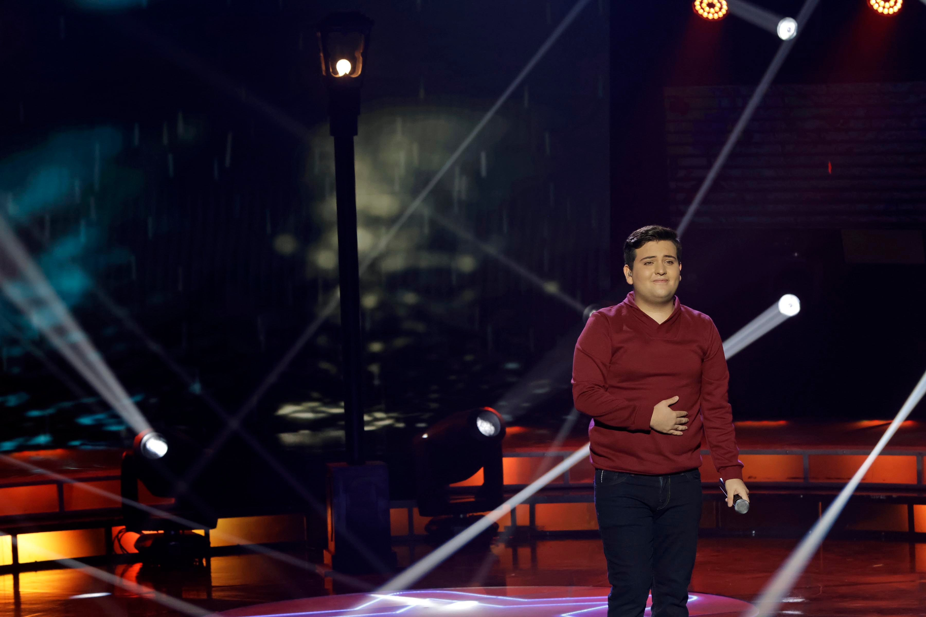 05/11/2023. Teletica, Sabana Oeste. Hora: 07:00 p.m. Gala número 10 de Nace una Estrella, grabada en el estudio Marco Picado de Teletica. En la foto, Jafet Jerez. Fotos: Mayela López