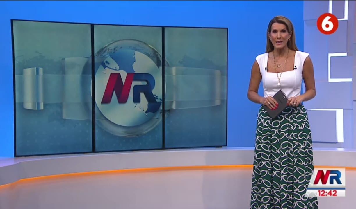 Patricia Figueroa en su último día en Noticias Repretel, por canal 6, el martes 29 de octubre