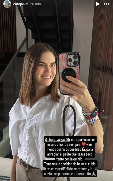 Carolina Jaikel reveló una secuela que tuvo en su tratamiento contra el cáncer. Instagram Carolina Jaikel.