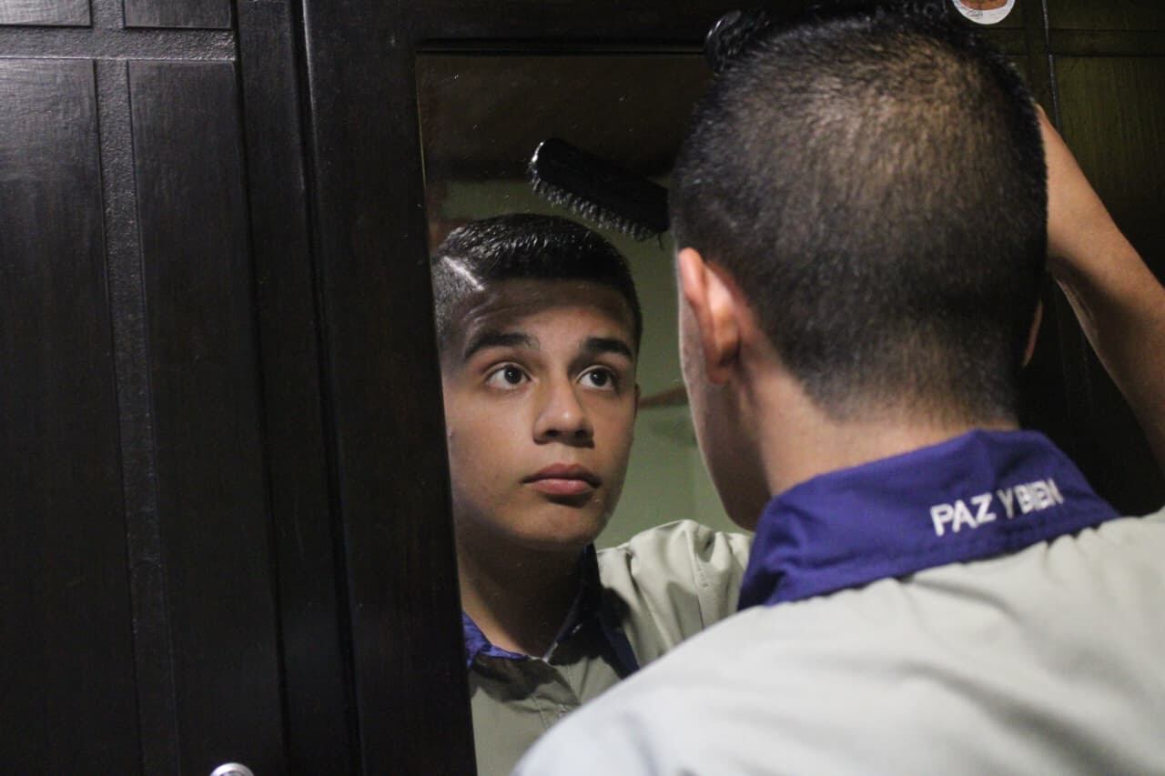 Bryan José Garita Sánchez, del Colegio Seráfico San Francisco de Cartago, dio el discurso estudiantil en los actos patrios del 14 de setiembre en Cartago