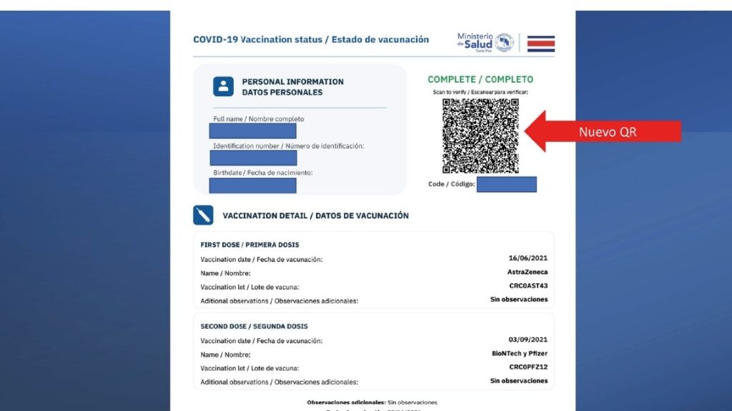 A partir del primero de diciembre será obligatorio mostrar el código QR de certificado de vacunación covid-19 completo en diferentes establecimientos del país