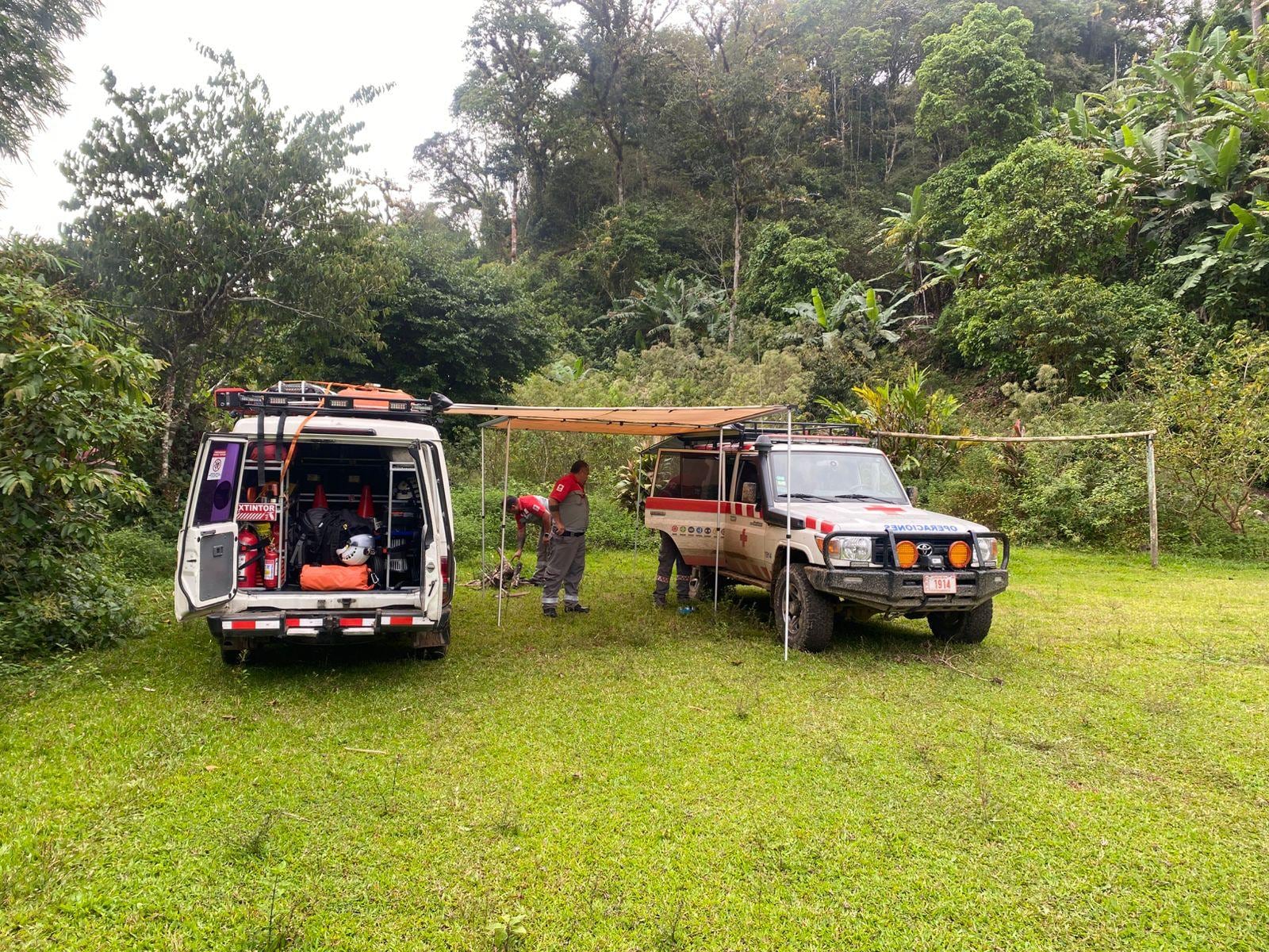 Búsqueda río Chirripo. Foto Cruz Roja.