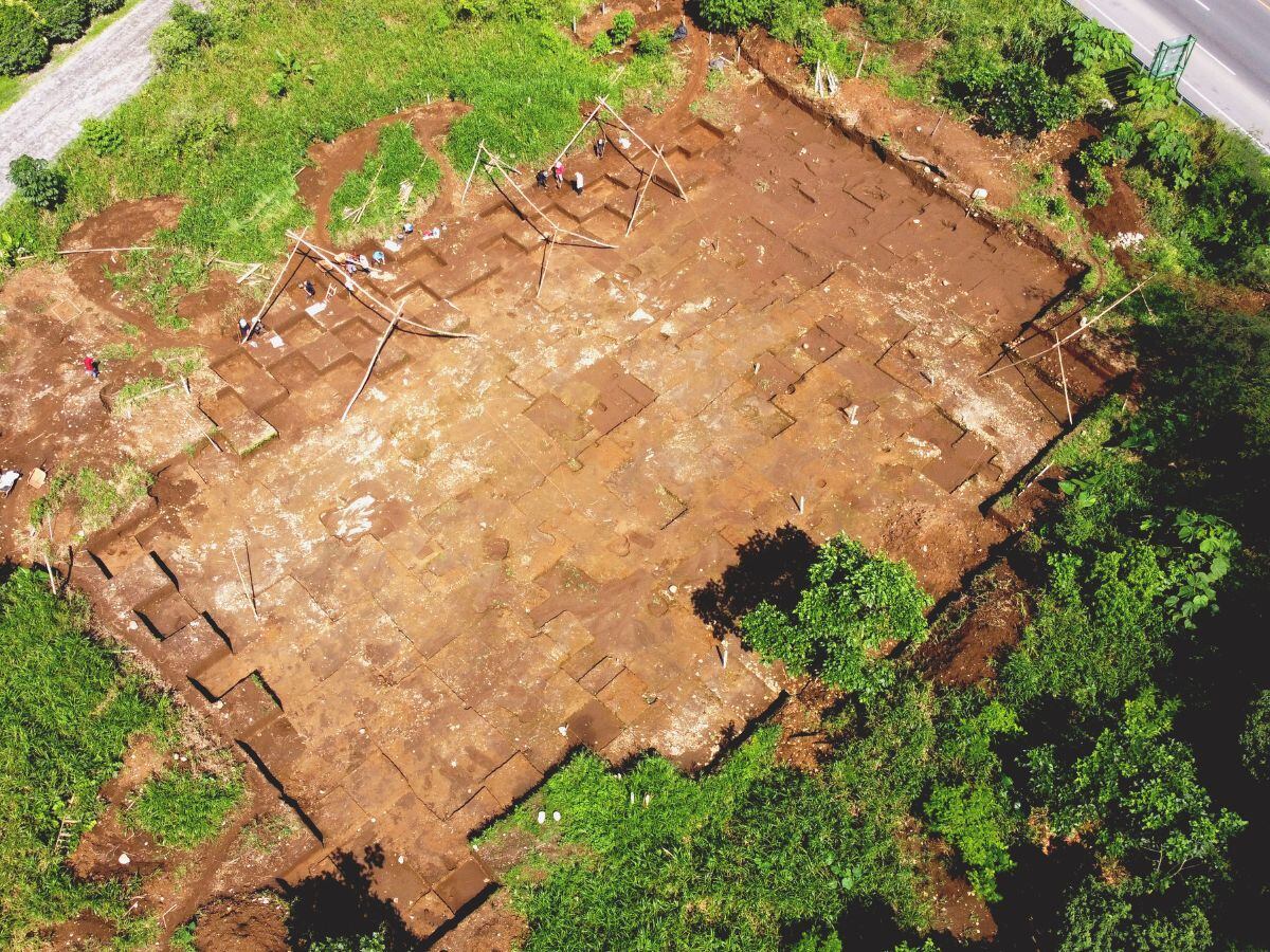 Así se ve la zona de excavación del cementerio precolombino. Foto: Cortesía.