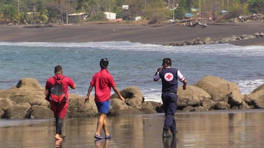 Una mujer fue atacada por un lagarto mientras se bañaba en playa Caldera