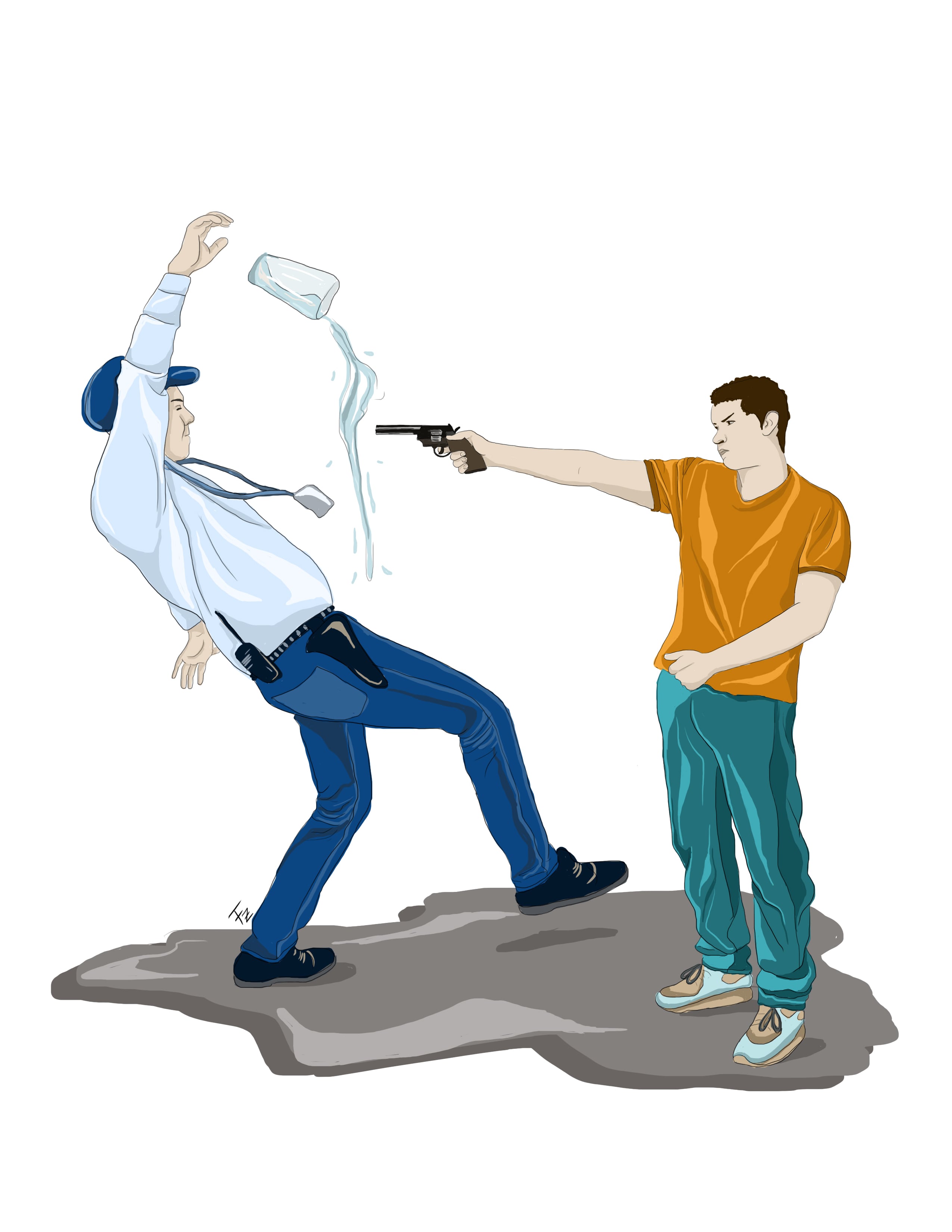 Joven limonense fue ligado por el OIJ con seis homicidios. Ilustración Francela Zamora.