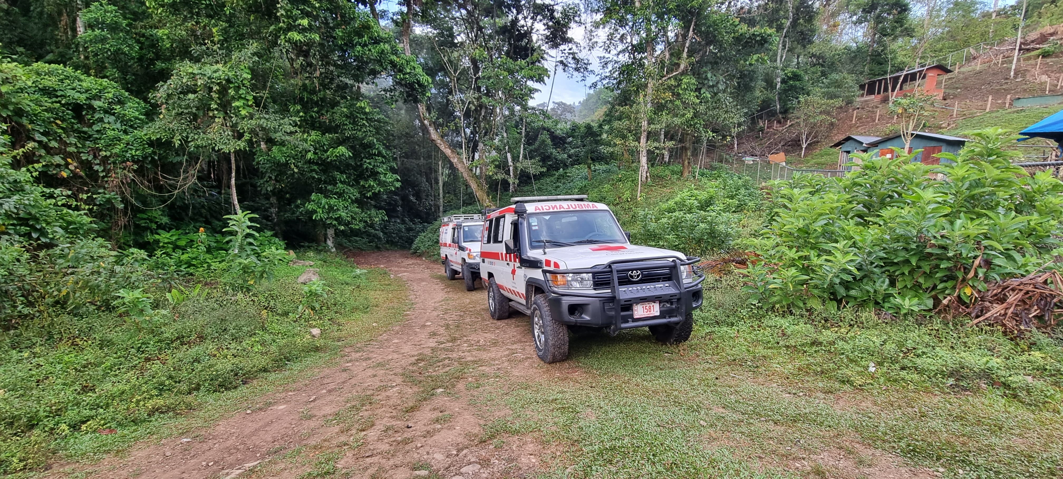 Homicidio en Alto Pacuare, Turrialba. Foto: Cruz Roja
