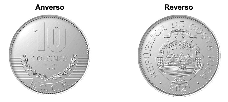 Se confirma que a partir de este viernes 4 de abril comienza a circular una nueva moneda de 10 colones que tiene un nuevo tamaño y es algo diferente a la que ya conocemos desde hace años.