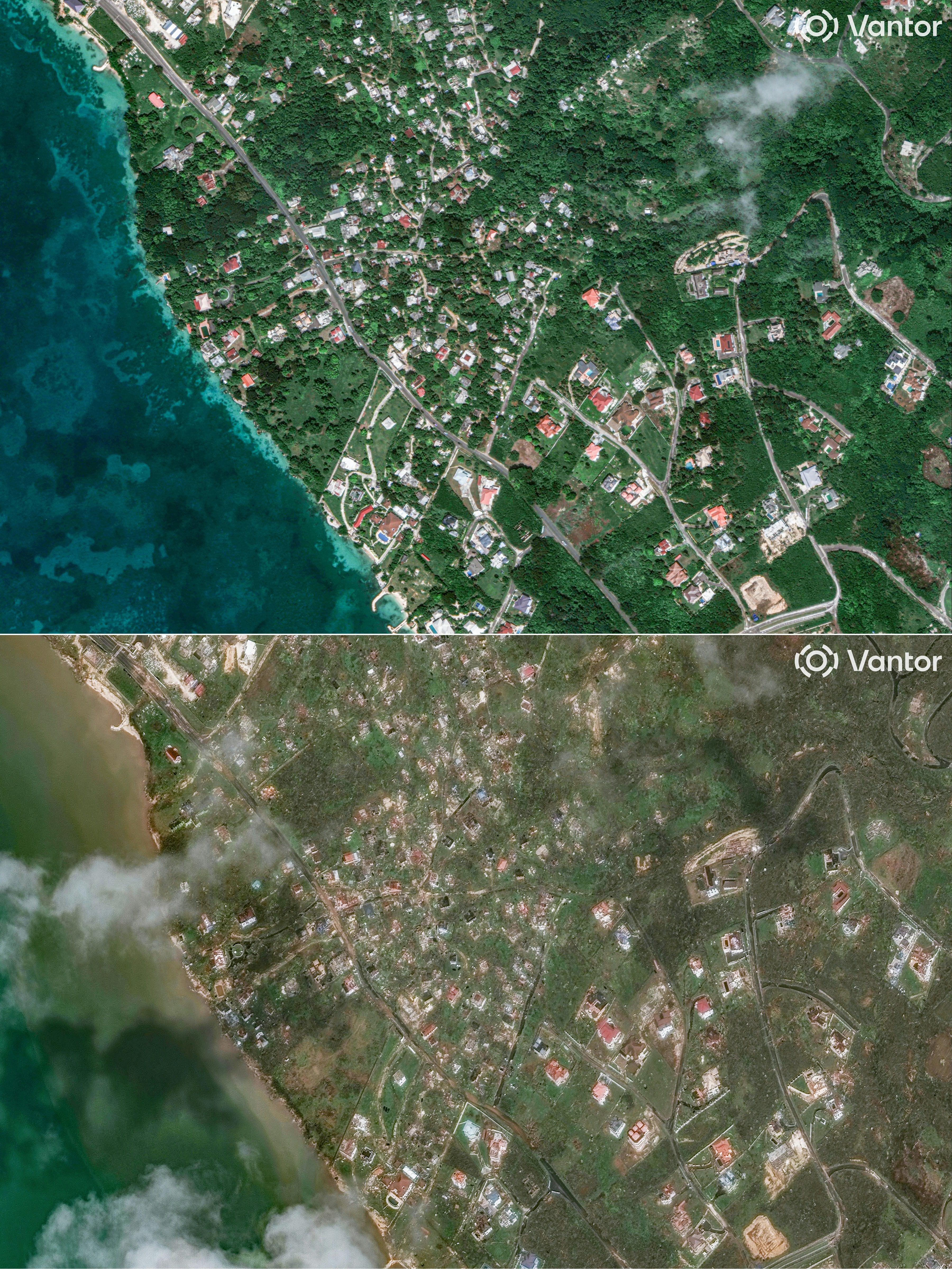 Huracán Melissa: imágenes satelitales muestran la destrucción vista desde el espacio en Jamaica; vea las fotos