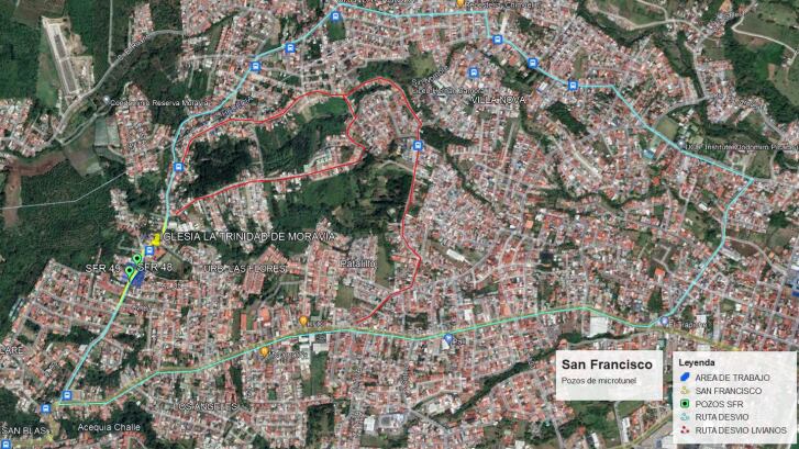 Trabajos del AyA en Moravia