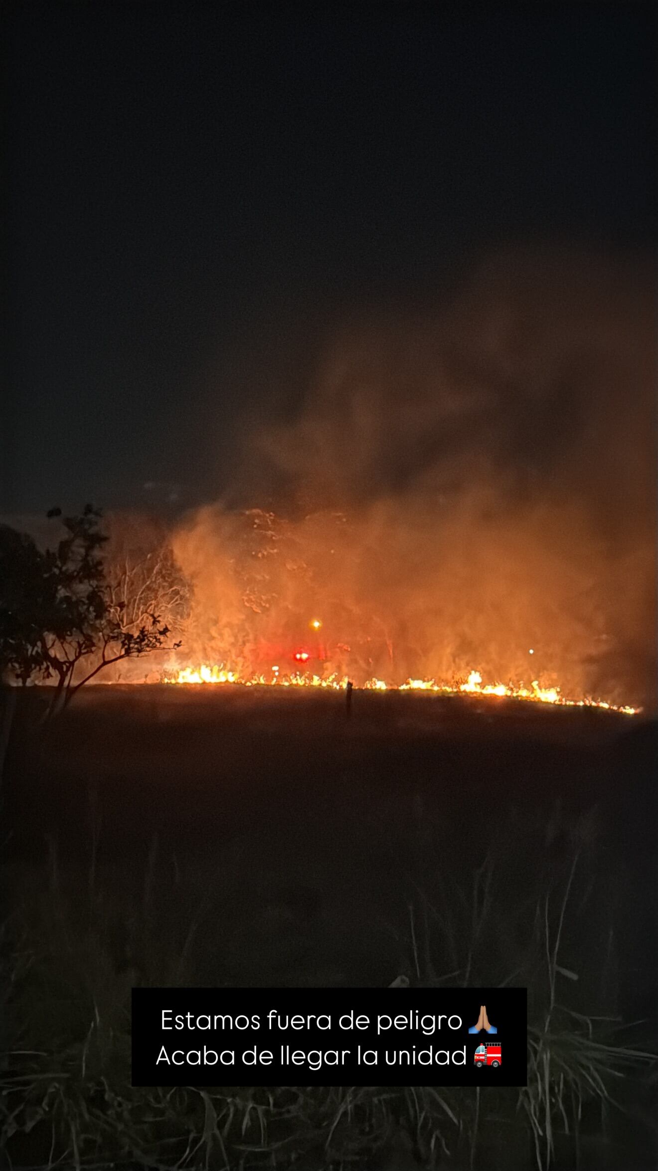 Esposa de David Guzmán relató los momentos que vivió cerca de aparatoso incendio.