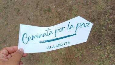 Alajueliteños protestaron pacíficamente: “basta ya de tanta violencia”