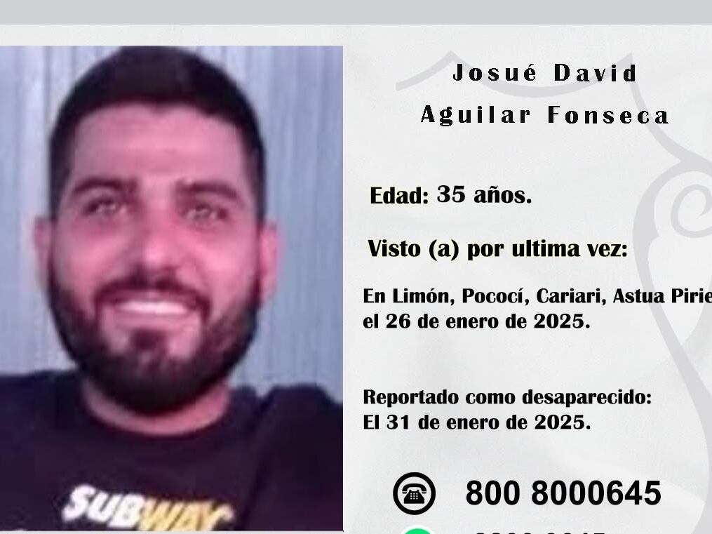 Josué David Aguilar Fonseca, desapareció al caer en manos del cártel de Pecho de Rata. Foto: OIJ