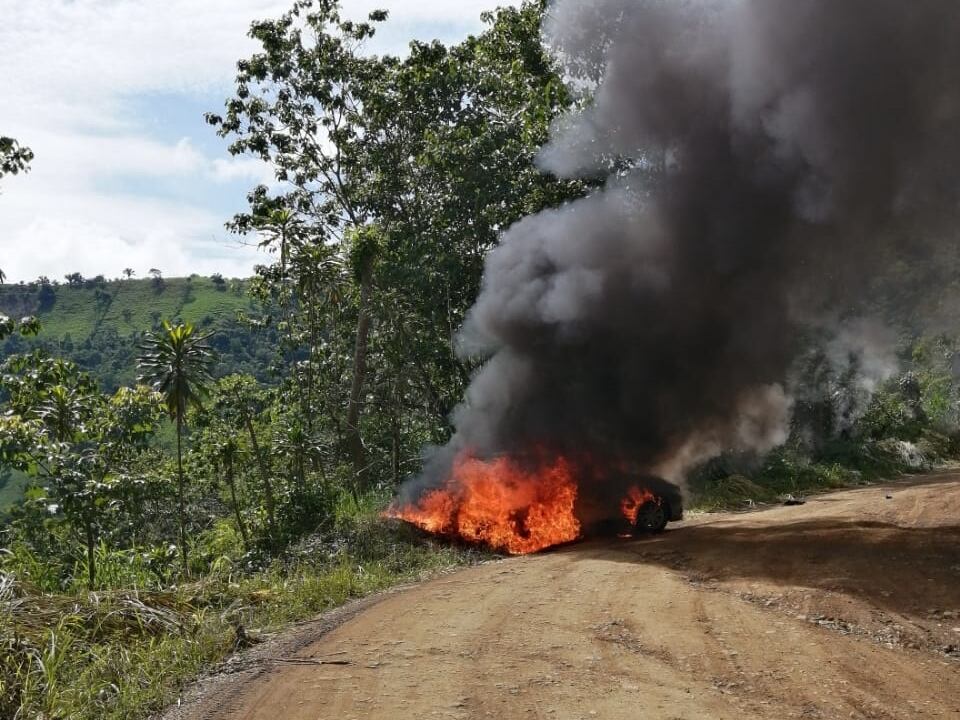 Asalto a sucursal de Coopealianza en Pejibaye de Pérez Zeledón. Foto Mario Cordero.