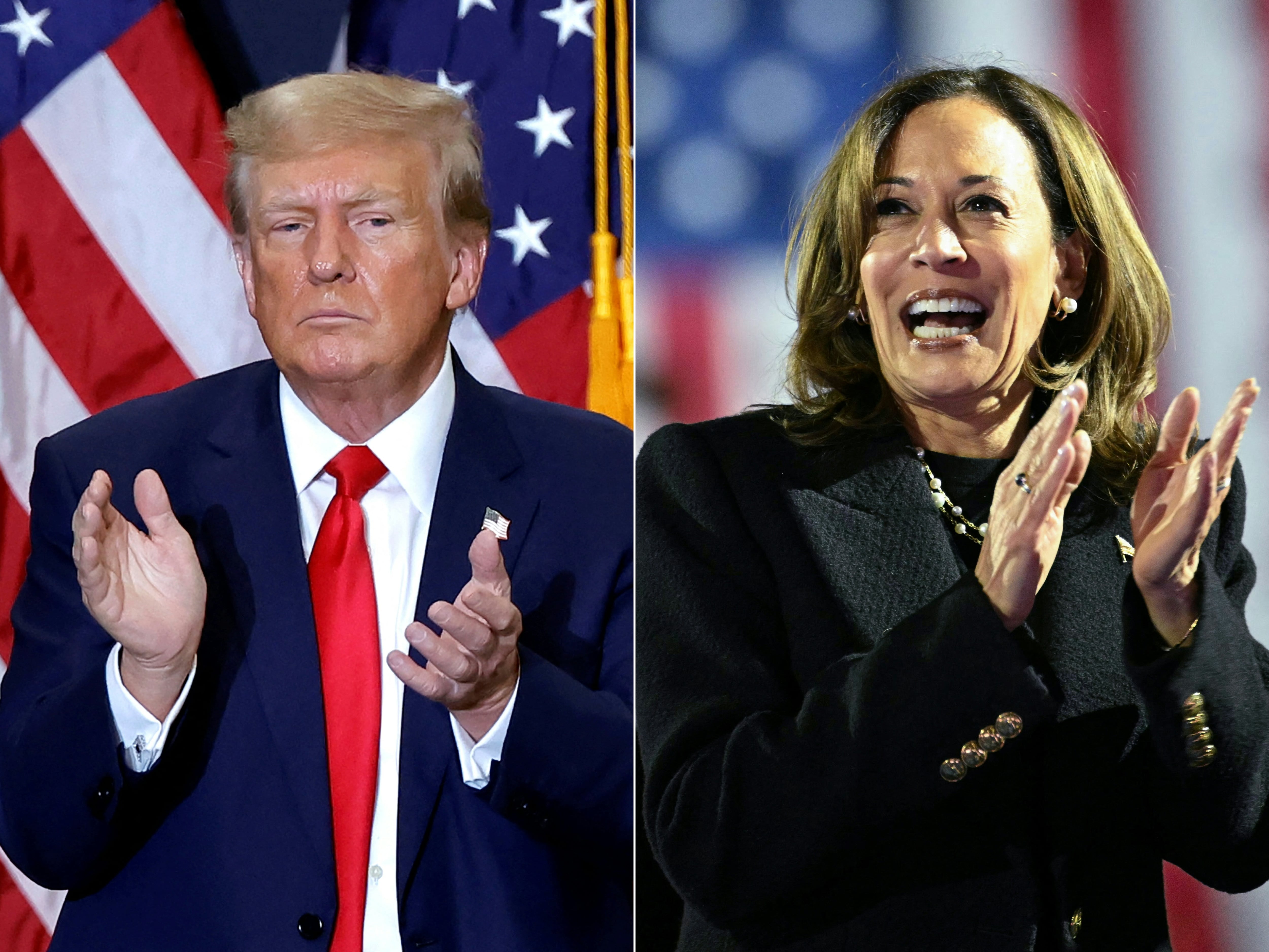 Kamala Harris y Donald Trump, los principales contendientes en una de las elecciones en Estados Unidos más reñidas de la historia reciente, esperan los resultados que definirán quién ocupará la Casa Blanca.