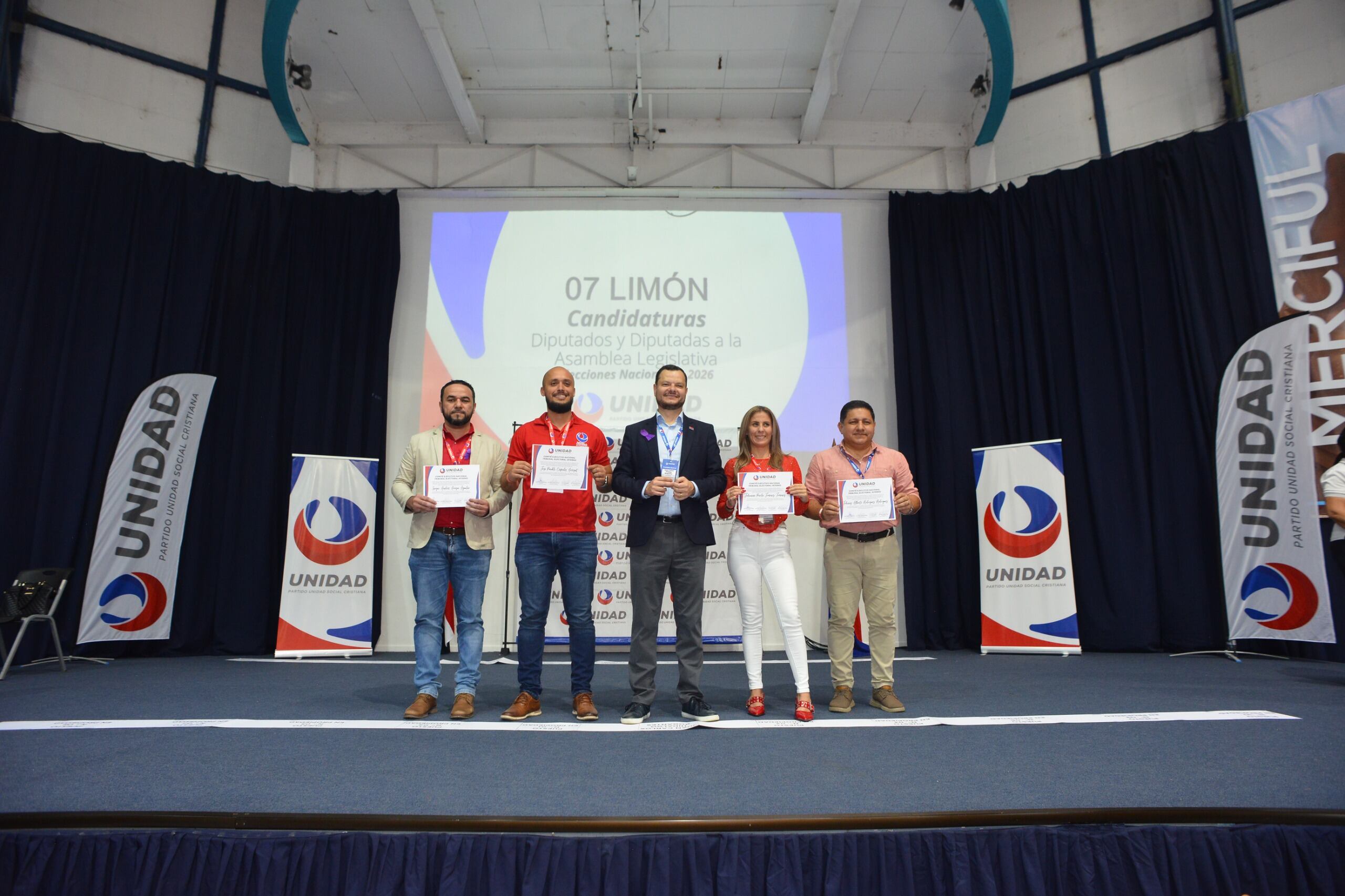 El Partido Unidad Social Cristiana (PUSC) realizó su Asamblea Nacional para ratificar los candidatos a diputados para las próximas elecciones presidenciales en febrero del 2026.