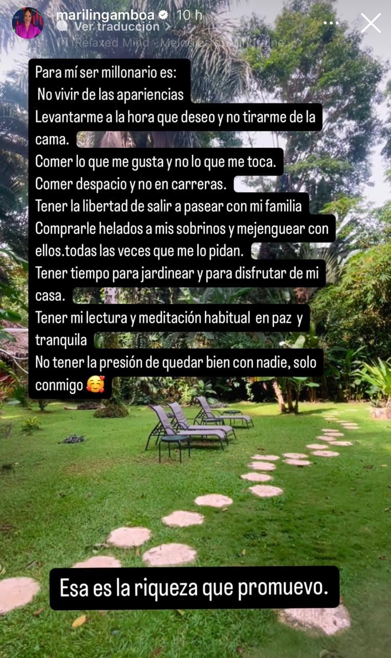 Marilin Gamboa Millonaria