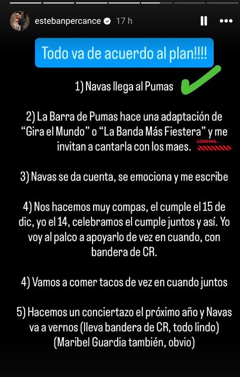 Grupo Percance, Keylor Navas