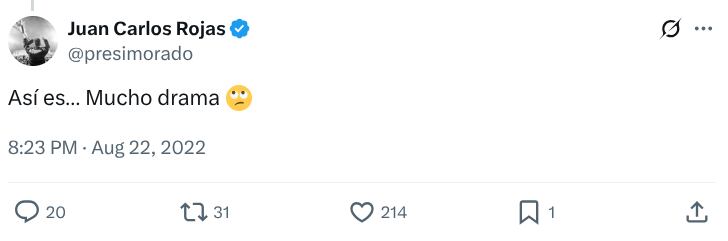 Así opinó Juan Carlos Rojas de lo de Jimmy Marín en 2022.