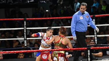 Yokasta Valle retuvo sus títulos mundiales al derrotar a la mexicana Anaballe Ortiz en las 105 libras