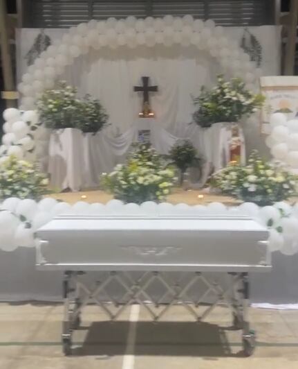 Último adiós a Diego Sandoval, niño que murió ahogado en Cartago. Foto Esc Eduardo Peralta Jimenéz