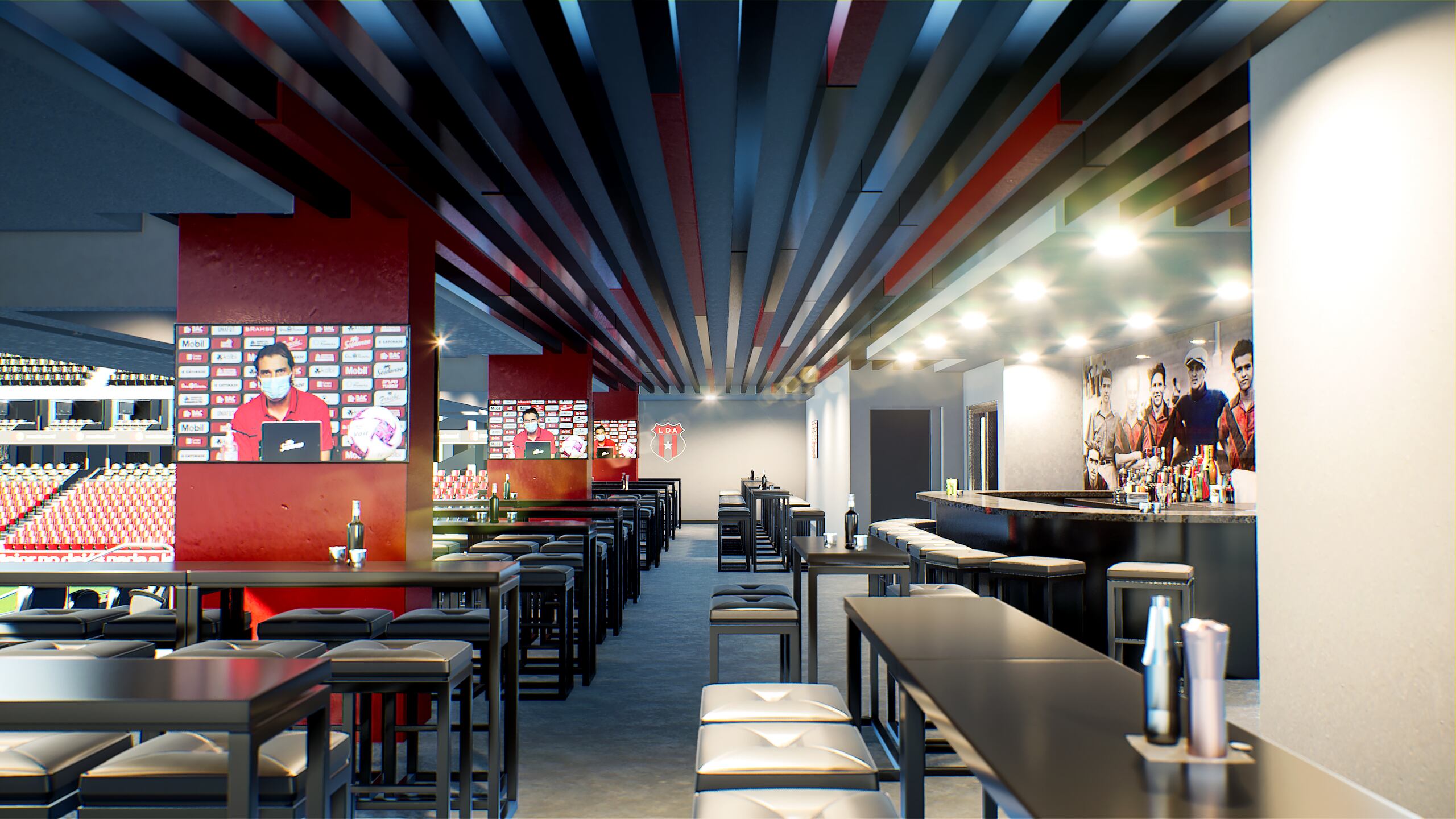 Así lucirá el nuevo estadio de la Liga Deportiva Alajuelense. Prensa LDA.