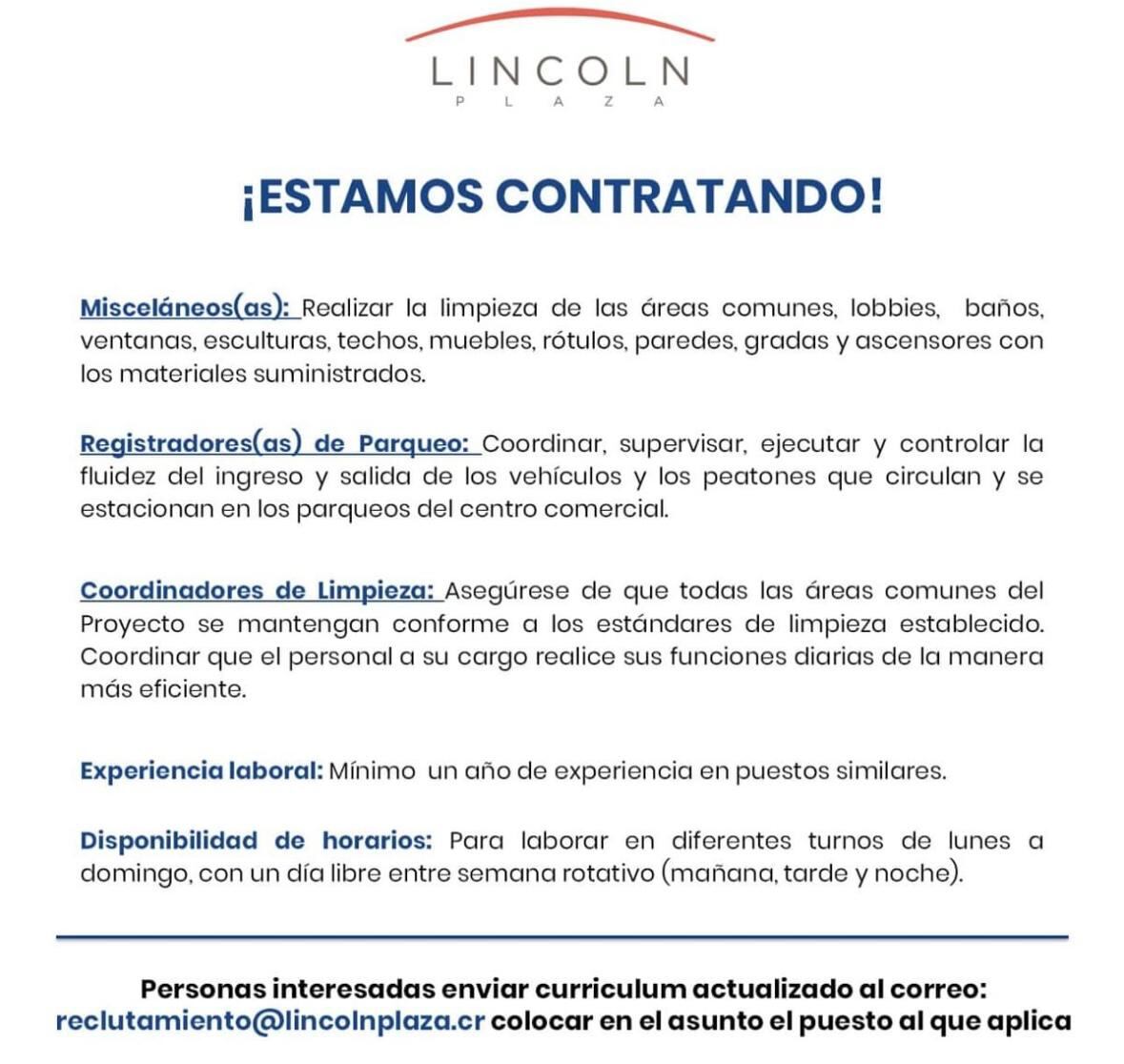 empleo en Lincoln