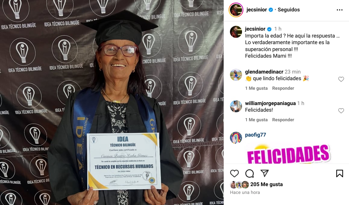 त्याच्या आई -इन -लाव दुआ कारमेन बिट्रिज गेम्सला खेळ मिळाल्याच्या मोठ्या कामगिरीने जासिनियर झारा त्याच्या छातीने सुजली होती.