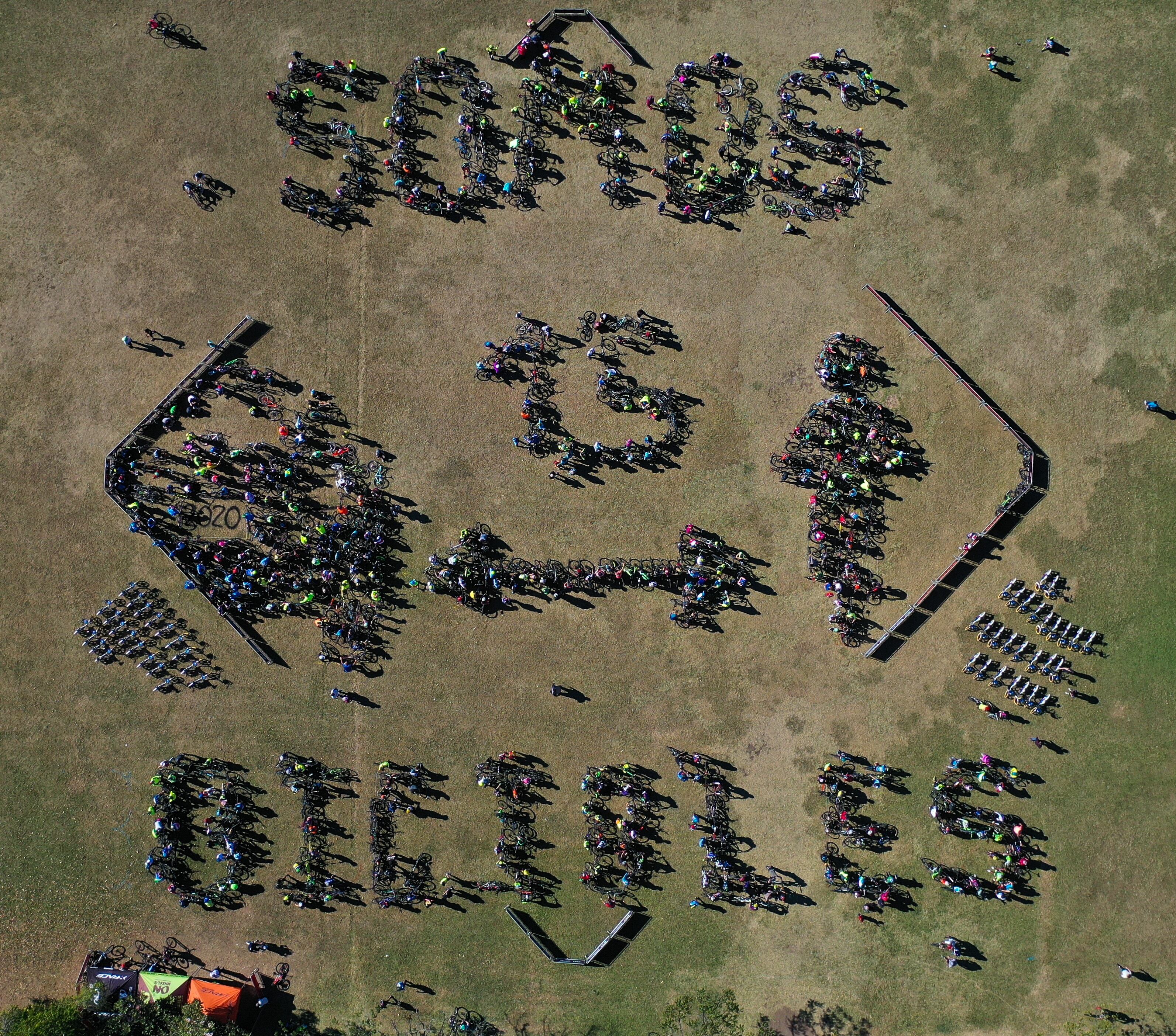 Ciclistas se reunieron para participar de la tercera edición de la actividad Somos Bicibles. Foto cortesía Javier Méndez.