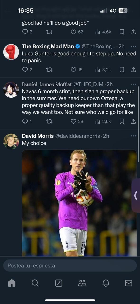 Aficionados del Tottenham Hotspur piden la contratación de Keylor Navas.