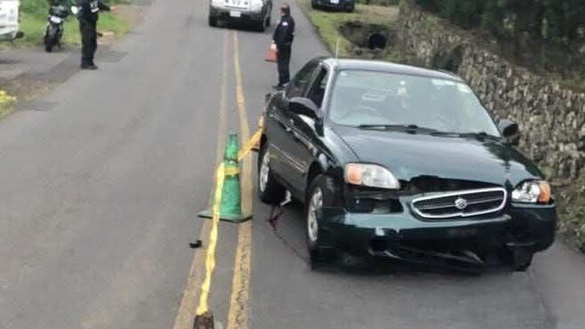 Un motociclista falleció luego de estar involucrado en un choque contra un carro en San Rafael de Heredia. Foto: Cortesía