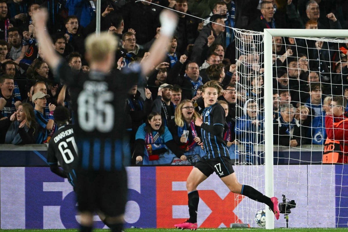 Champions League. Brujas vs Barcelona.