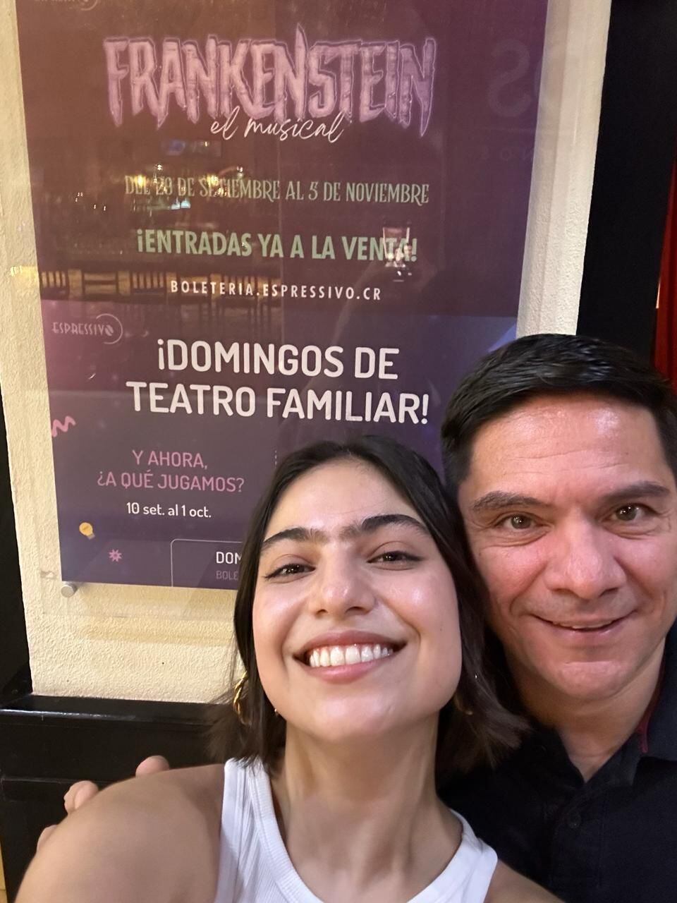 Actriz Jimena Quesada, hija del periodista deportivo Yashin Quesada.